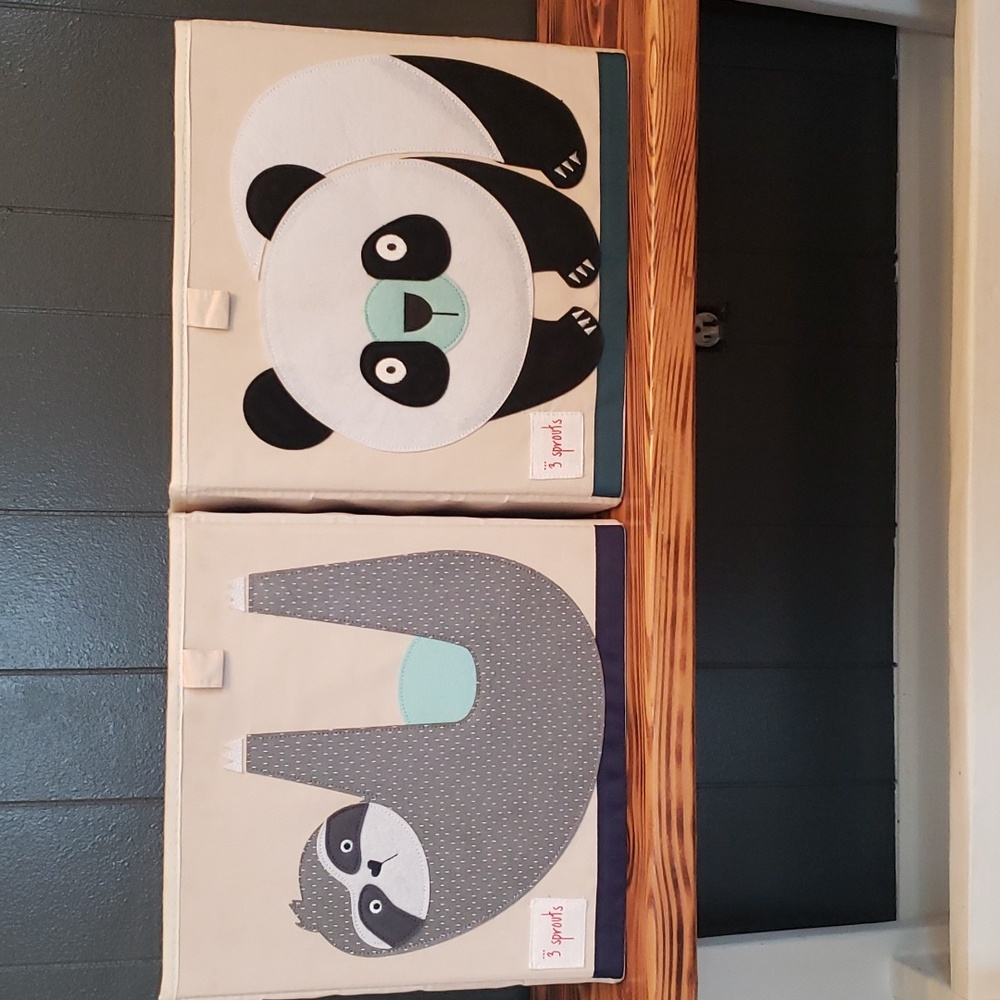 3 Sprouts, Set of 2 Bins